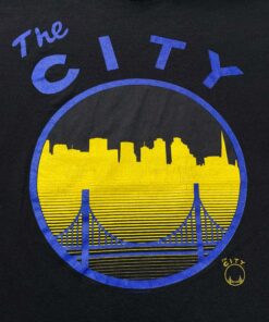 Vintage Style The City Golden State Warriors Basketball Tshirt Sweatshirt Hoodie Crewneck Sweatshirt Pullover Reprinted Full Color Full Size Gifts for NBA Fans