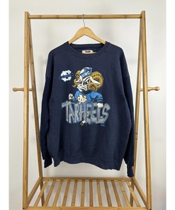 Vintage Style Unc Tar Heels Carolina Rameses Big Graphic Sweatshirt T-Shirt Sweatshirt Crewneck Hoodie Full Size Gifts For Fans