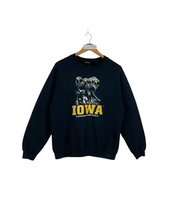 Vintage Style University Of Iowa Hawkeye Football T-Shirt Sweatshirt Pullover Hoodie Reprinted Full Color Full Size Gift For NCAA Fans