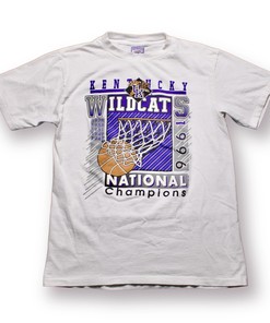 Vintage Style University Of Kentucky 1996 National Champs T-Shirt Sweatshirt Pullover Hoodie Reprinted Full Color Full Size Gift For NCAA Fans