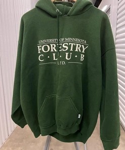 Vintage Style University Of Minnesota Forestry Club Faded T-Shirt Sweatshirt Pullover Hoodie Reprinted Full Color Full Size Gift For NCAA Fans