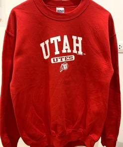 Vintage Style Utah Utes Sweater Hoodie Sweatshirt Crewneck Sweatshirt Gifts For Fans