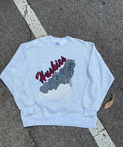Vintage Style Washington Huskies Tshirt Pullover Hoodie Crewneck Sweatshirt Reprinted Full Color Full Size Gifts For NFL Fans