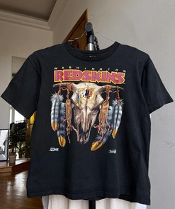 Vintage Style Washington Redskins Tshirt Pullover Hoodie Crewneck Sweatshirt Reprinted Full Color Full Size Gifts For NFL Fans