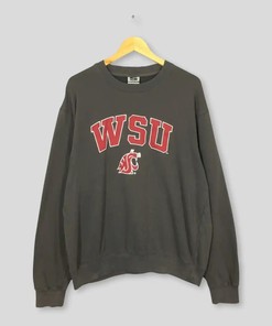 Vintage Style Washington State University NCAA T-Shirt Sweatshirt Pullover Hoodie Reprinted Full Color Full Size Gift For NCAA Fans