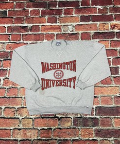 Vintage Style Washington University St. Louis Hoodie Sweatshirt Crewneck Sweatshirt Full Size Gifts For Fans