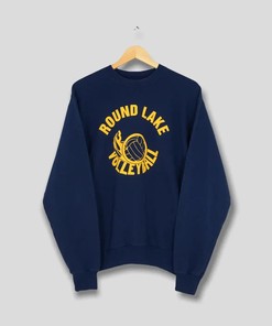 Vintage Style Y2K Round Lake Volleyball T-Shirt Sweatshirt Pullover Hoodie Reprinted Full Color Full Size Gift For NCAA Fans