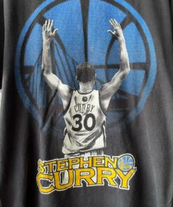 Vintage Style Y2K Steph Curry Tshirt Sweatshirt Hoodie Crewneck Sweatshirt Pullover Reprinted Full Color Full Size Gifts for NBA Fans