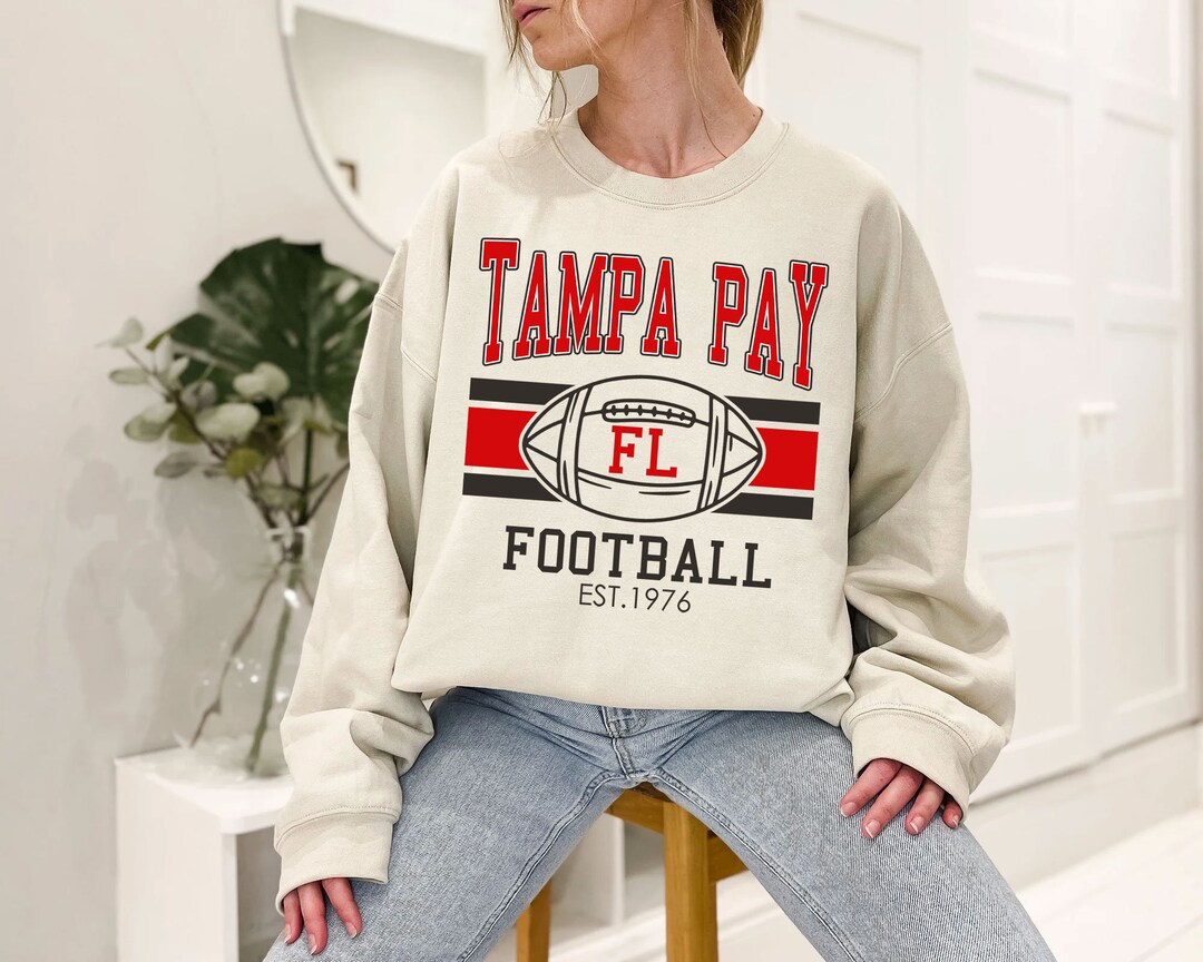 Vintage Tampa Bay Football Sweatshirt, Retro Tampa Bay Football Crewneck Sweatshirt, American Football Fan, NFL Shirt