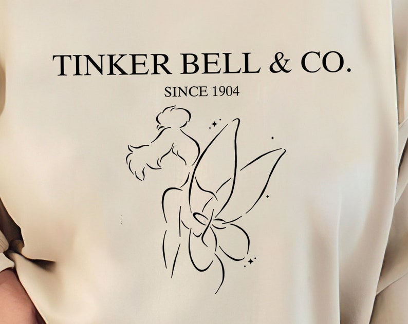 Vintage Tinker Bell SweatShirts, Disneyland Hoodie, Disney Tinker Bell, Disney Girls Sweatshirt, Walt Disney World Sweatshirt Hoodie