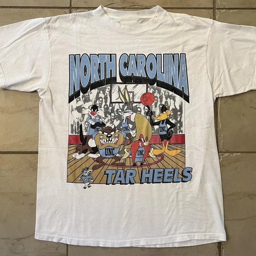 Vintage UNC Tar Heels Looney Tunes T-Shirt, NCAA UNC Tar Heels Shirt, North Carolina Tar Heels Shirt, Unisex Shirt, Vintage Shirt