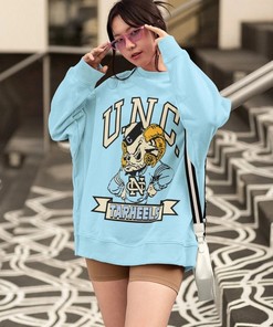 Vintage UNC Tar Heels Mascot Shirt Hoodie Shirt Gifts for NCAA Fans