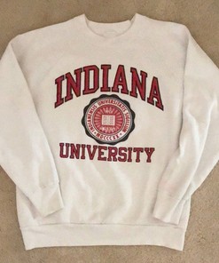 Vintage University of Indiana Hoosiers Logo Sweatshirt, NCAA Indiana Hoosiers Shirt, Unisex T-shirt Sweater Hoodie