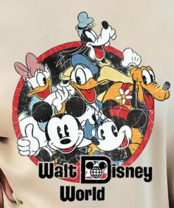 Vintage Walt Disney World Shirt, Disney Retro Shirt, Vintage WDW Shirt, Mickey And Friends Shirt, Vintage Walt Disney Mickey Shirt