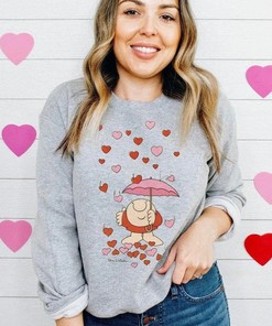 Vintage Ziggy Sweatshirt, 1970s Cartoon Valentine Pullover, Hipster Unisex Sweater