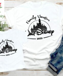 Walt Disney Family Vacation 2023 Custom T - Shirts, Disney Family Matching Vacation 2023 Tees, Disney World Shirts, Disney Trip Shirts