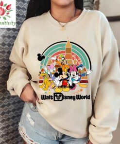 Walt Disney World Characters shirt, Vintage Mickey and Friends shirt, Vintage Disneyland Rainbow shirt, Vintage Disney Rainbow shirt