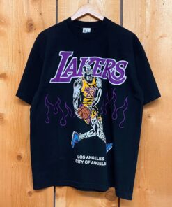 Warren Lotas Lebron Alt Lakers New Large Yellow Tshirt Hoodie Crewneck Sweatshirt Reprinted Full Color Full Size Gifts for NBA Fans