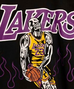 Warren Lotas Lebron Alt Lakers New Large Yellow Tshirt Hoodie Crewneck Sweatshirt Reprinted Full Color Full Size Gifts for NBA Fans