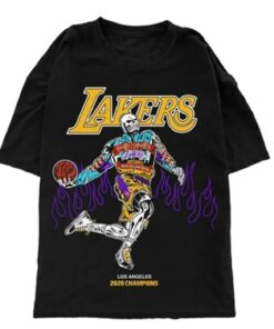 Warren Lotas NBA Lakers 2020 Champions Tshirt Hoodie Crewneck Sweatshirt Reprinted Full Color Full Size Gifts for NBA Fans