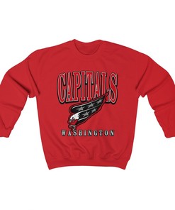Washington Capitals BLACKOUT Retro NHL Crewneck Sweatshirt Hoodie Shirt Gifts for Fans