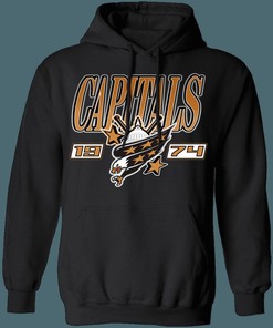 Washington Capitals EAGLE Retro NHL Hoodie Sweatshirt Shirt Gifts for Fans