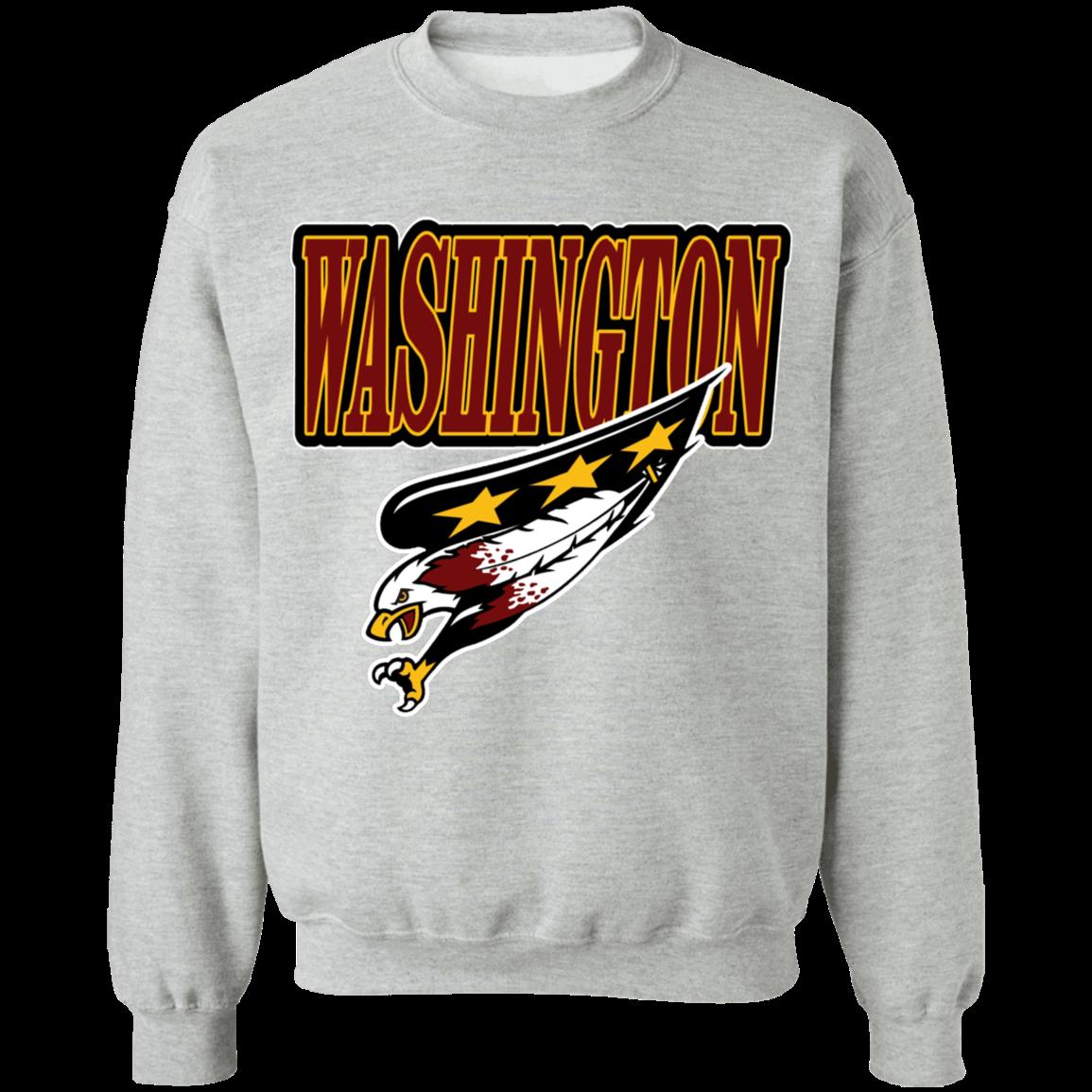 Washington Capitals RedSkins Vintage NHL NFL Crewneck Sweatshirt Hoodie Shirt Gifts for Fans - Image 2