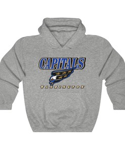Washington Capitals Vintage 90's Heavyweight NHL Hoodie Sweatshirt Shirt Gifts for Fans