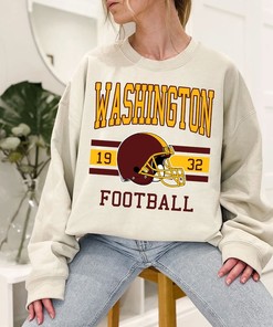 Washington Football Sweatshirt, Vintage Retro Washington Football Crewneck Sweatshirt, American Football Fan, NFL Shirt