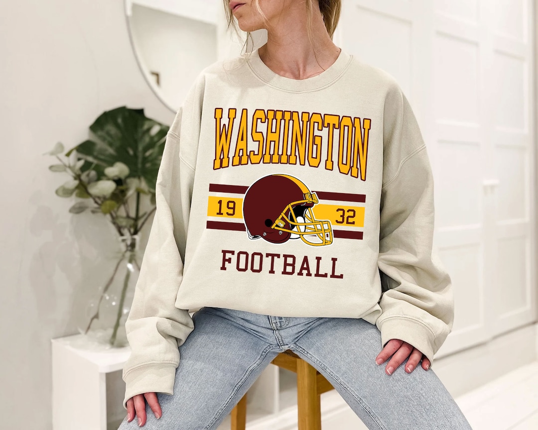 Washington Football Sweatshirt, Vintage Retro Washington Football Crewneck Sweatshirt, American Football Fan, NFL Shirt