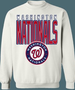 Washington Nationals Retro 90's MLB Crewneck Sweatshirt Hoodie Shirt Gifts for Fans