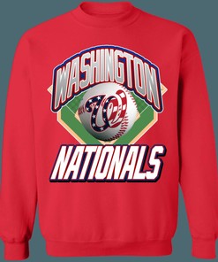Washington Nationals Vintage MLB Crewneck Sweatshirt Hoodie Shirt Gifts for MLB Fans