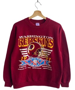 Washington Redskin Super Bowl Nfc Champs Tshirt Pullover Hoodie Crewneck Sweatshirt Reprinted Full Color Full Size Gifts For NFL Fans