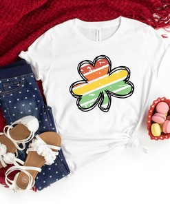 Watercolor Rainbow Flower Shirt, Valentines Day Shirts For Woman, Heart Shirt, Cute Valentine Shirt, Cute Valentine Tee, Valentines Day Gift