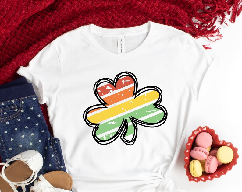 Watercolor Rainbow Flower Shirt, Valentines Day Shirts For Woman, Heart Shirt, Cute Valentine Shirt, Cute Valentine Tee, Valentines Day Gift - Image 2
