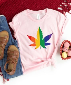 Watercolor Rainbow Flower Shirt, Valentines Day Shirts For Woman, Heart Shirt, Valentines Day Gift