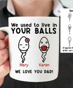 We Used To Live In Your Balls Mug Gifts for Lovers