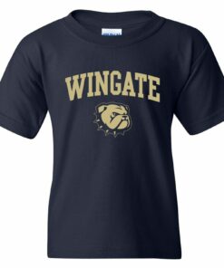 Wingate University Bulldogs Primary Logo - College Team Youth Shirt Sweatshirt Pullover Hoodie Reprinted Full Color Full Size