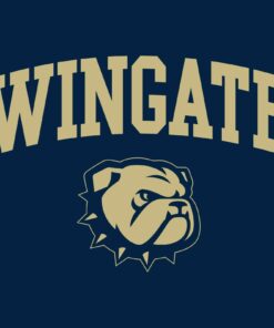 Wingate University Bulldogs Primary Logo - College Team Youth Shirt Sweatshirt Pullover Hoodie Reprinted Full Color Full Size
