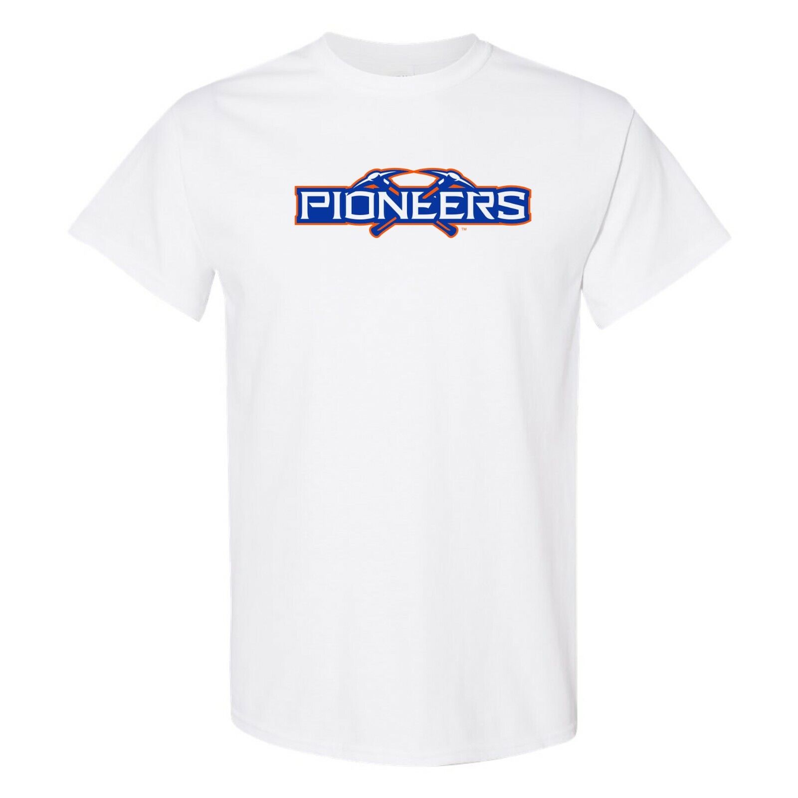 Wisconsin-Platteville PIoneers Basic Block Shirt Sweatshirt Pullover Hoodie Reprinted Full Color Full Size