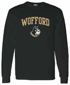 Wofford Terriers Arch Logo Shirt Sweatshirt Pullover Hoodie Reprinted Full Color Full Size