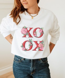 "XOXO Love" Valentine's Day Sweatshirt - Fun Women's, Men's Valentine's Tee