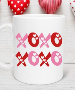 XOXO Valentines Day Coffee Mug, Valentines Day Mug, Romantic Gift, Valentine's Day Mug, Gift for Girlfriend/Boyfriend