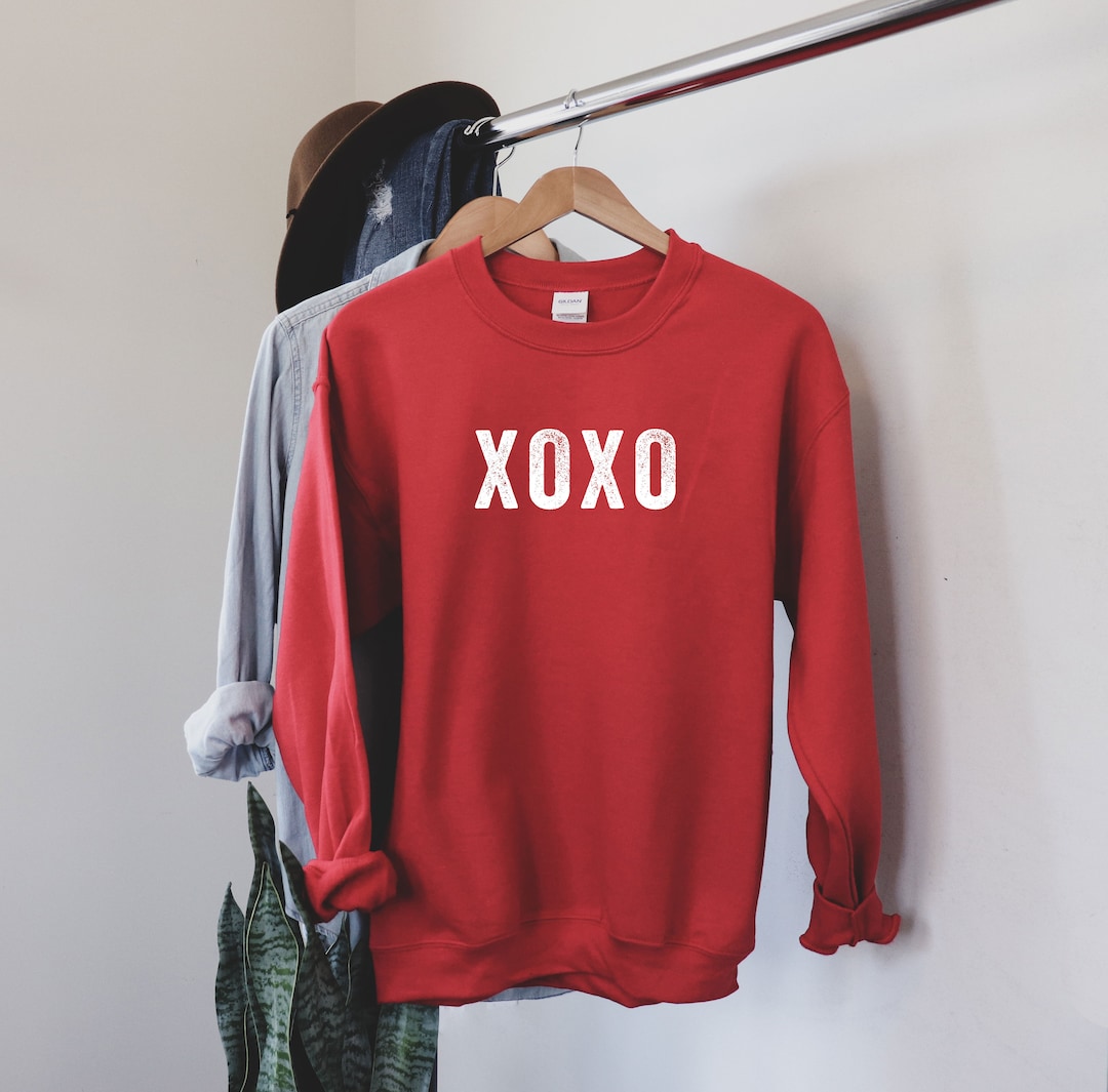 XOXO, Valentine's Day Sweatshirt, Love Shirt, Women's Sweatshirt, Fun Valentine Sweatshirt, Men's Shirt, Galentine's Day
