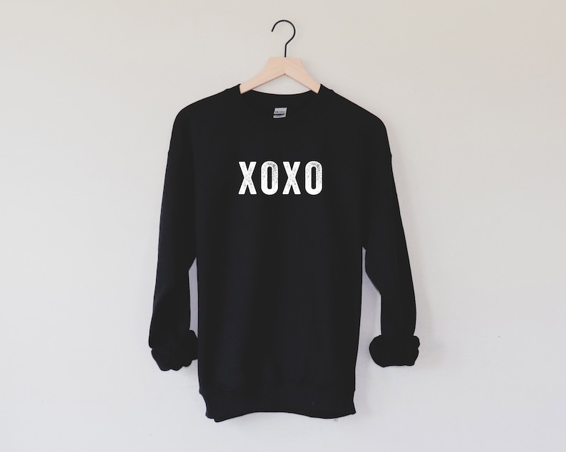 XOXO, Valentine's Day Sweatshirt, Love Shirt, Women's Sweatshirt, Fun Valentine Sweatshirt, Men's Shirt, Galentine's Day - Image 3