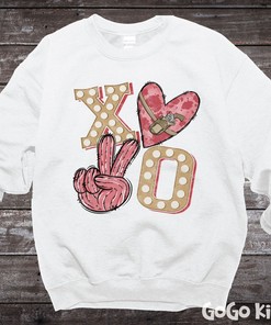 Xoxo Western Valentines Day Sweatshirt, Country Western Valentine Crewneck, Valentine's Day Pullover For Cowgirl