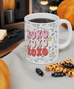 Xoxo Xoxo Xoxo Coffee Mug, Love Is In The Air, Pink Mug, Coffee Is My Valentine, Valentine Mug, Valentine Ceramic Mug
