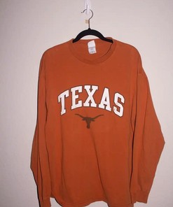 Y2K/90s Texas Longhorns Arc Logo Longsleeve T-Shirt Sweatshirt Crewneck Hoodie Full Size Gifts For Fans