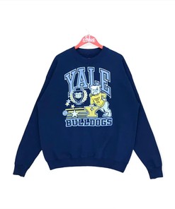 Yale Bulldogs University Big Logo T-Shirt Sweatshirt Pullover Hoodie Reprinted Full Color Full Size Gift For NCAA Fans