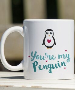 You Are My Penguin, I Love You Mug, Anniversary Gift, Valentines Mug, Romantic Gift, Penguin Mug